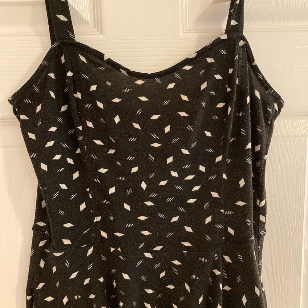 Black and White Skater Dress